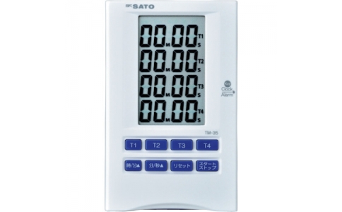 （株）佐藤計量器製作所  1708-02  佐藤　多機能タイマー（４ｃｈ）ＴＭ－３５（１７０８－０２）