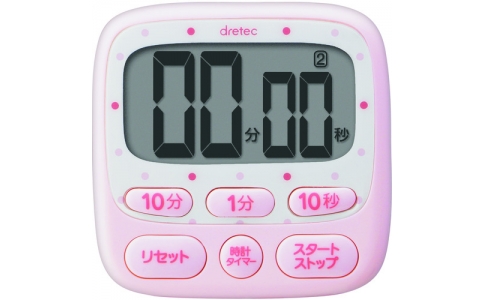 （株）ドリテック  T-566PK  ｄｒｅｔｅｃ　時計付大画面タイマー