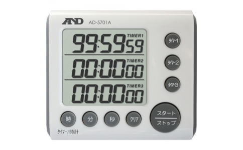 （株）エー・アンド・デイ  AD5701A  Ａ＆Ｄ　３チャンネルタイマー　１００時間形