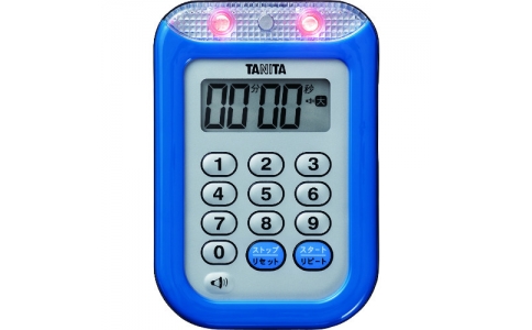 （株）タニタ  TD-377-BL  ＴＡＮＩＴＡ　丸洗いタイマー１００分計　ＴＤ‐３７７－ＢＬ