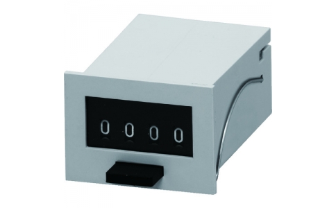 ライン精機（株）  MCF-4X AC100V  ライン精機　電磁カウンター（リセットツキ）４桁