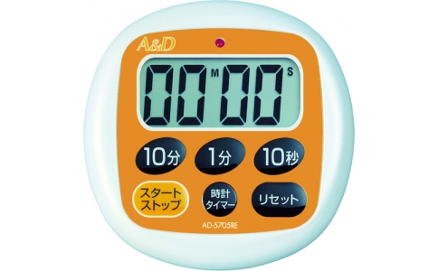 （株）エー・アンド・デイ  AD5705RE-BP  Ａ＆Ｄ　防滴デジタルタイマーオレンジ