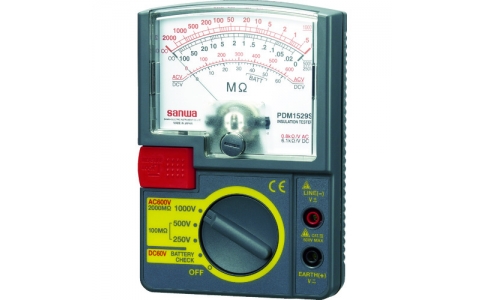 三和電気計器（株）  PDM1529S  ＳＡＮＷＡ　アナログ絶縁抵抗計　１０００Ｖ／５００Ｖ／２５０Ｖ