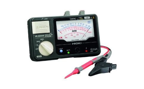 日置電機（株）  IR4033-10KOUSEISYOTUKI  ＨＩＯＫＩ　アナログ絶縁抵抗計（３レンジ）　ＩＲ４０３３－１０　校正証明書付