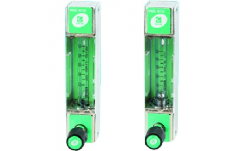 東京硝子器械（株）  299-56-20-13  ＴＧＫ　ローコストフローメーターニードルバルブ付き　５００ｍＬ／ｍｉｎ