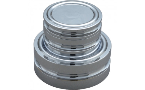 新光電子（株）  M2DB-500G  ＶｉＢＲＡ　Ｍ２ＤＢ－５００Ｇ：円盤分銅　黄銅クロムメッキ　５００Ｇ　Ｍ２級