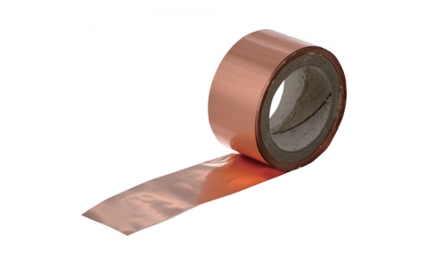 トラスコ中山（株）  TCD3510  ＴＲＵＳＣＯ　導電性テープ０．０２ｔ　１０ｍｍＸ１０ｍ　粘着テープなし