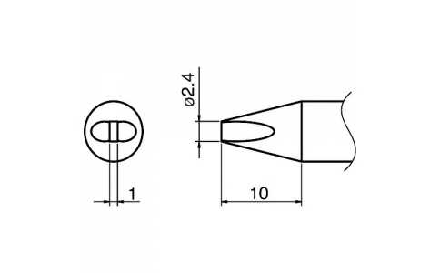 白光（株）  T33-SSD24  白光　こて先／ＳＳＤ２４型