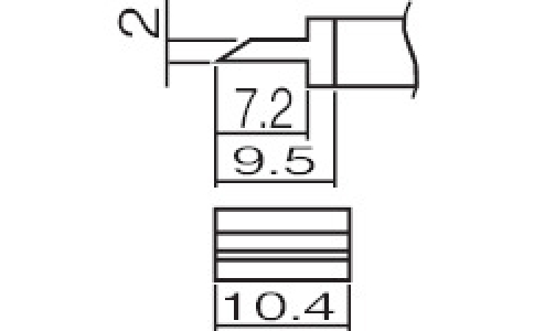 白光（株）  T12-1401  白光　こて先　スパチュラ　１０．４