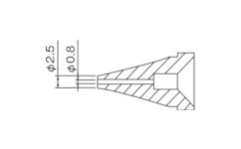 白光（株）  N60-01  白光　ノズル／０．８ｍｍ