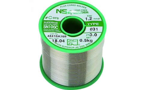 （株）日本スペリア社  SN100C-031-06  スペリア　汎用鉛フリーやに入りはんだ　ＳＮ１００Ｃ－０３１　０．６ｍｍ