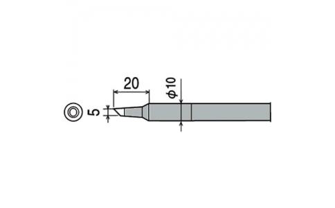 太洋電機産業（株）  CXR-80RT-5C  グット　替こて先５Ｃ型　ＣＸＲ－６０／８０用