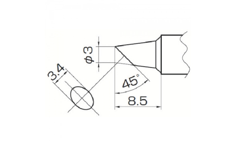 白光（株）  T14-BC3  白光　こて先　３ＢＣ型