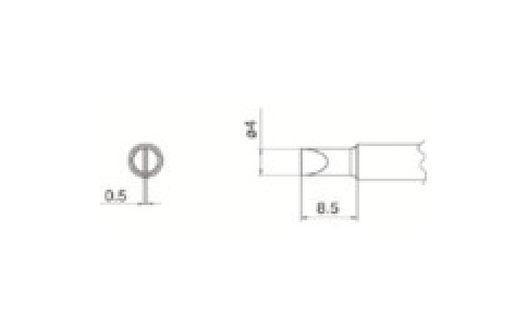 白光（株）  T7-D4  白光　こて先　４Ｄ型