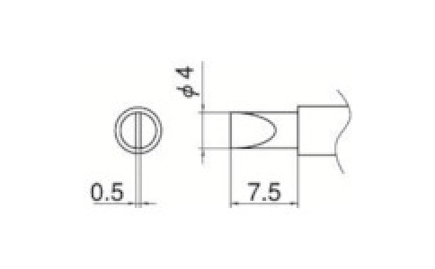 白光（株）  T11-D4  白光　こて先　４Ｄ型