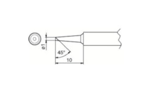 白光（株）  T1-1BCF  白光　こて先　１ＢＣ型　面のみ