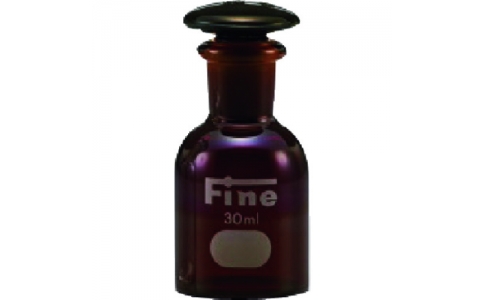 東京硝子器械（株）  000-05-03-14  ＴＧＫ　Ｆｉｎｅ細口共通摺試薬瓶　硬質　茶　２５０ｍＬ