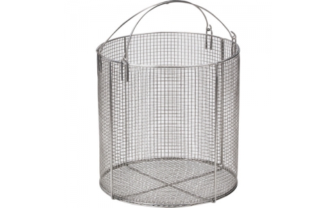 （株）水本機械製作所  A-2395  水本　洗浄カゴ（丸型）　２５０×２５０