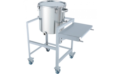 日東金属工業（株）  KTT-CTH-ASCB-565H  日東　片テーパー型クリップ式密閉容器　２００Ｌ　架台付（作業台付）