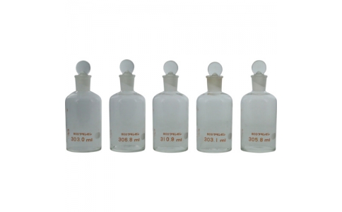 柴田科学（株）  080530-301A  ＳＩＢＡＴＡ　フラン瓶　３００ｍｌ　カラー無　（５個入）