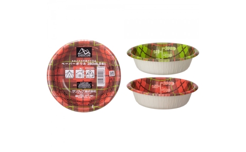 サンナップ（株）  C2808CAS  サンナップ　アンドスケープペーパーボウルチェック　２８０ｍｌ