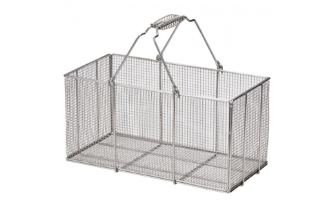 （株）水本機械製作所  A-2391  水本　洗浄カゴ（角型）　２００×４００×２００