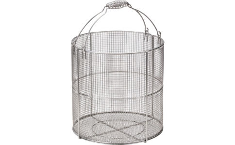 （株）水本機械製作所  A-2396  水本　洗浄カゴ（丸型）　３００×３００