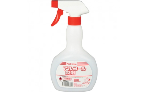 （株）折兼  648848  パックスタイル　ＰＳアルコールスプレ容器５００太鼓型