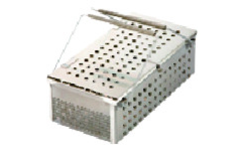 東京硝子器械（株）  419-52-42-01  ＴＧＫ　ステンレスパンチング洗浄カゴ　Ｓ－１