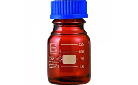 アズワン（株）  1-1961-08  ＡＳ　ねじ口瓶丸型茶　０１７２１０－１５０Ａ