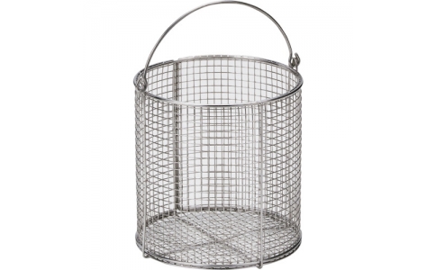 （株）水本機械製作所  A-2393  水本　洗浄カゴ（丸型）　１５０×１５０