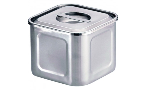 遠藤商事（株）  AKK9703  ＴＫＧ　ＹＵＫＩＷＡ　１８－８　深浅型　角キッチンポット　１０．５ｃｍ