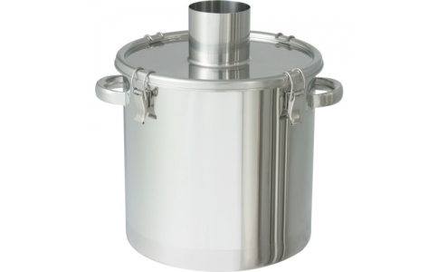 日東金属工業（株）  FK-CTH-24-SP-100A  日東　ステンレスタンク　粉体回収容器１００Ａパイプ　１０Ｌ