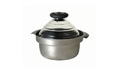 ハリオサイエンス（株）  GIS-200  ＨＡＲＩＯ　フタがガラスのＩＨ対応ご飯釜雪平