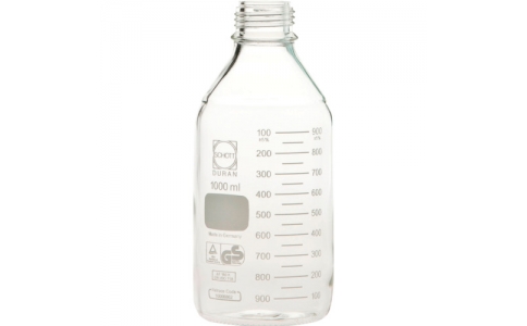 柴田科学（株）  017260-10005A  ＳＩＢＡＴＡ　プレミアムボトル（メジュームびん）　びんのみ　１Ｌ　（１０個入）