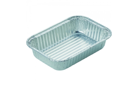 トラスコ中山（株）  SS1319B2  ＴＲＵＳＣＯ　使い捨てアルミ容器　角浅型　２０枚入　１９０ＣＣ