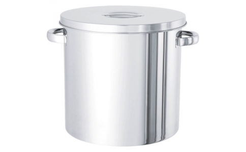 日東金属工業（株）  ST-18  日東　ステンレスタンク　ストレート貯蔵用タンク（フタ付）　４Ｌ