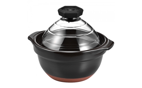 ハリオサイエンス（株）  GNR-200-B  ＨＡＲＩＯ　フタがガラスのご飯釜２～３合