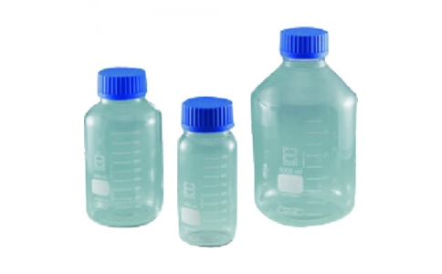 東京硝子器械（株）  371-05-83-04  ＴＧＫ　ねじ口びん　ＧＬＳ８０　青キャップ付　５Ｌ