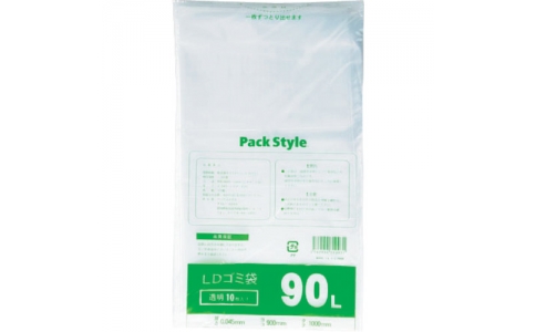 （株）折兼  427551  パックスタイル　Ｌ－１４　ゴミ９０Ｌ０３０　透明ＰＳＬ－１４　ＶＯＰ