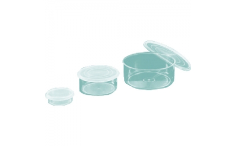 東京硝子器械（株）  340-22-43-31  ＴＧＫ　丸型サンプル容器　浅型１５０－２　６個入