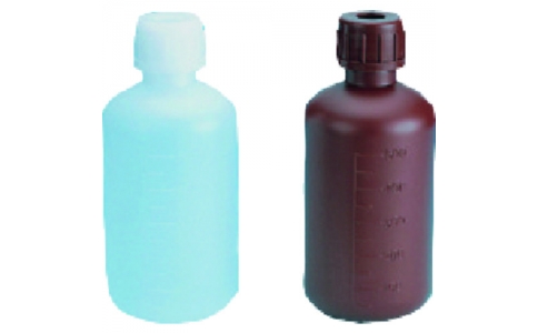 東京硝子器械（株）  358-22-01-29  ＴＧＫ　細口瓶　ＰＥ製　茶褐色　５Ｌ