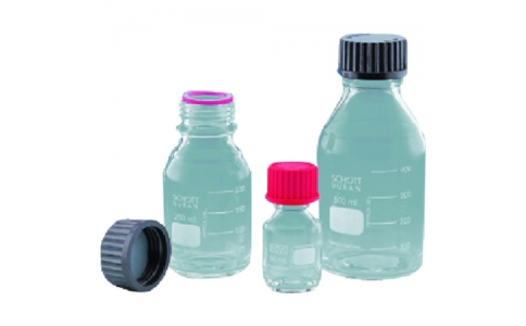 東京硝子器械（株）  371-05-20-58  ＴＧＫ　ねじ口びん　赤キャップ付　３．５Ｌ