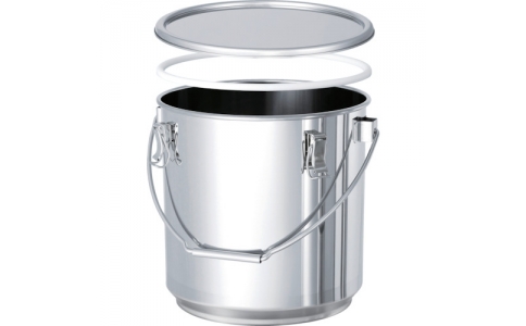 日東金属工業（株）  CTB-STA-PTFE-24  日東　ＰＴＦＥパッキン付積み重ね式吊り下げ密閉容器　１０Ｌ