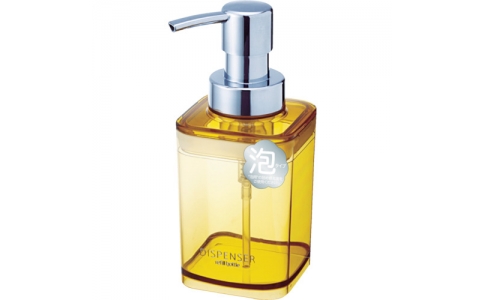 アスベル（株）  522734  アスベル　【売切り廃番】アスベル　ディスペンサー泡タイプＡＮ３００　クリアイエロー