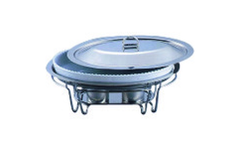 遠藤商事（株）  NTEE3  ＴＫＧ　ＳＡブローニュ　小判チェーフィング目皿付　７－ＰＢ２００－４４　白