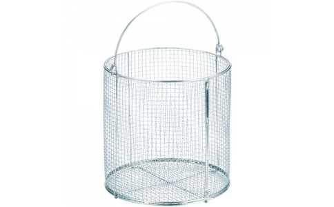 トラスコ中山（株）  TSM-1515  ＴＲＵＳＣＯ　ステンレス洗浄カゴ　丸型　有効内寸１４２Ｘ１４２Ｘ１４６