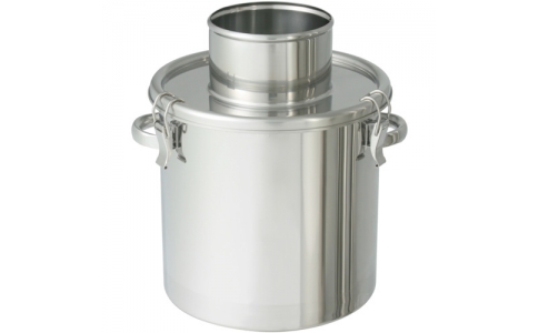 日東金属工業（株）  FK-CTH-24-RP-100A  日東　ステンレスタンク　粉体回収容器１００Ａリブ付パイプ　１０Ｌ