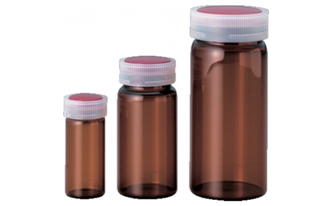 アズワン（株）  5-097-01  ＡＳ　サンプル管瓶ＮＯ．０２（褐色）