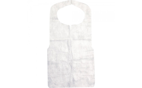 （株）折兼  461303  パックスタイル　不織布エプロン２５ｇ　白